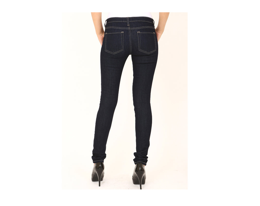 Women's Slim Fit Stylish One-Button Low Rise Soft Denim Skinny Jean Pants